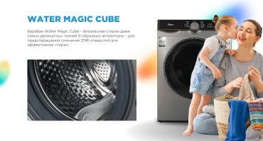 Стиральная машина Midea MFK03W105B/S-C серый купить,0