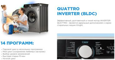 Стиральная машина Midea MFK03W80B/S-C серый купить,NaN