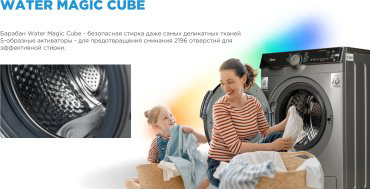 Стиральная машина Midea MFK03W80B/S-C серый купить,NaN