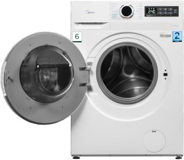 Стиральная машина Midea MF01610US40/W белый купить,119990