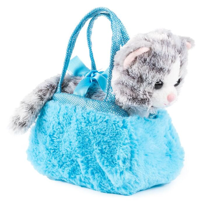Мягкая игрушка Fancy Котик в сумочке-переноске  15см купить,NaN