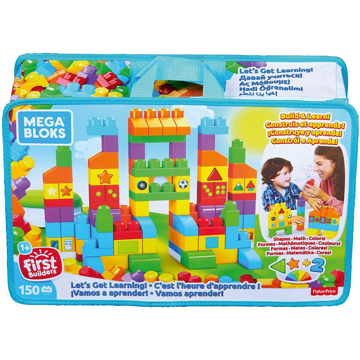 Конструктор Mega Bloks Обучающие блоки FVJ490 150 предметов  купить,NaN