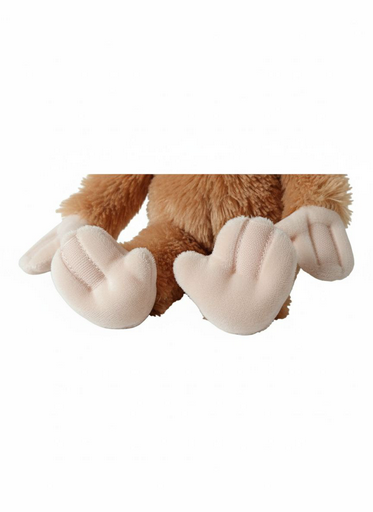 Игрушка-перчатка Обезьянка коричневая 35 см 
