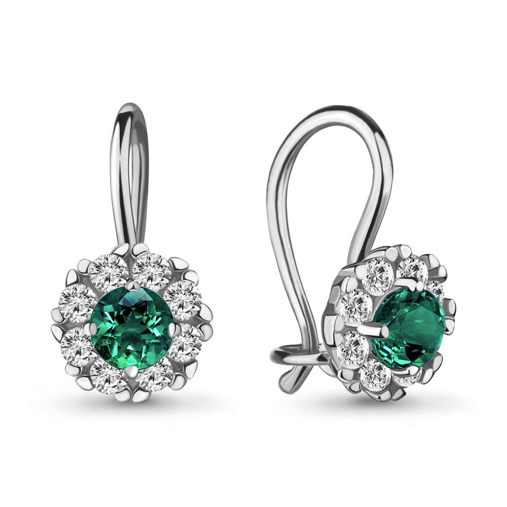 Серьги Aquamarine 40965Г 1,54гр. купить,NaN