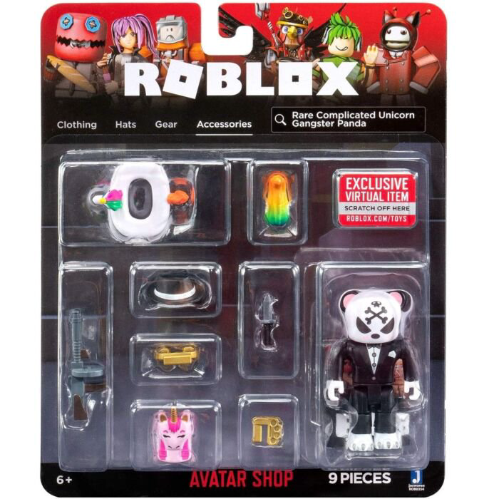 Фигурка Roblox Avatar Shop Редкая гангстер-панда единорог купить,NaN