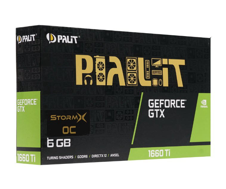Видеокарта Palit GeForce GTX 1660 Ti StormX 6GB (NE6166T018J9-161F) Black