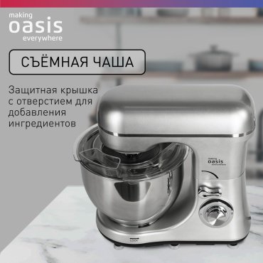 Миксер Oasis MP-160G серебристый - ForteMarket Миксер Oasis MP-160G серебристый купить,0