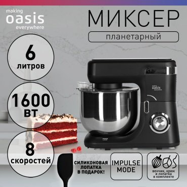 Миксер Oasis MP-160B черный - ForteMarket Миксер Oasis MP-160B черный купить,0