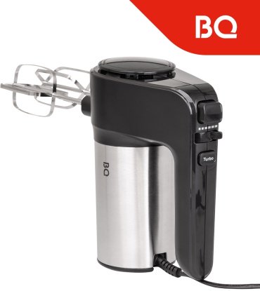 Миксер BQ МХ323 серебристый, черный