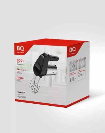 Миксер BQ МХ323 серебристый, черный купить,NaN