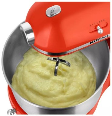 Миксер Kitfort КТ-3469 красный, серебристый - ForteMarket Миксер Kitfort КТ-3469 красный, серебристый купить,0