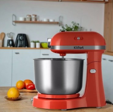Миксер Kitfort КТ-3469 красный, серебристый - ForteMarket Миксер Kitfort КТ-3469 красный, серебристый купить,0