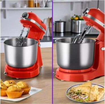 Миксер Kitfort КТ-3469 красный, серебристый - ForteMarket Миксер Kitfort КТ-3469 красный, серебристый купить,0