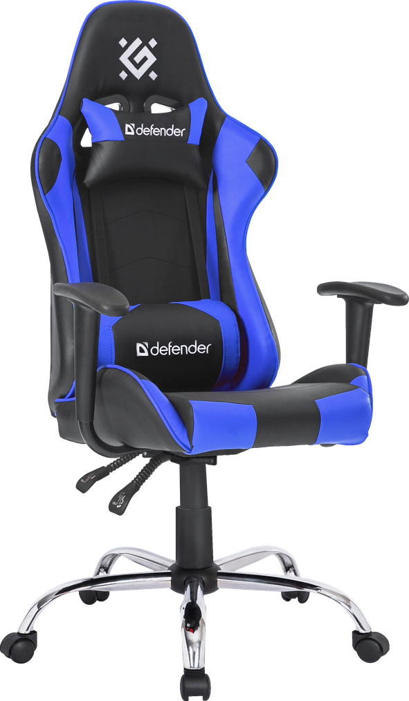 Кресло игровое Defender Gamer черно-синее