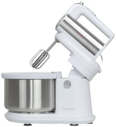 Миксер Pioneer MX345 белый, серебристый купить,0