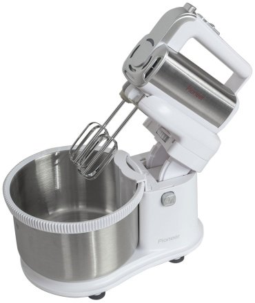 Миксер Pioneer MX345 белый, серебристый купить,0