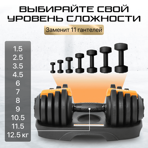 Гантель Genau Best Dumbbell 12,5 кг
