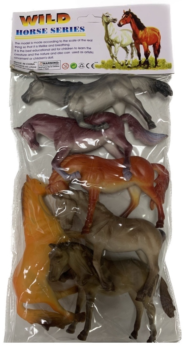 Фигурки Wild Horse Series лошадей 6 шт