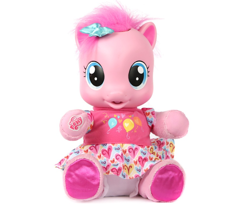 Интерактивная игрушка Happy Малютка пони Пинки Пай розовая 22 см