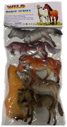 Фигурки Wild Horse Series лошадей 6 шт