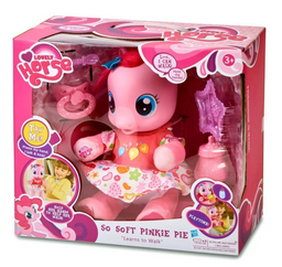Интерактивная игрушка Happy Малютка пони Пинки Пай розовая 22 см