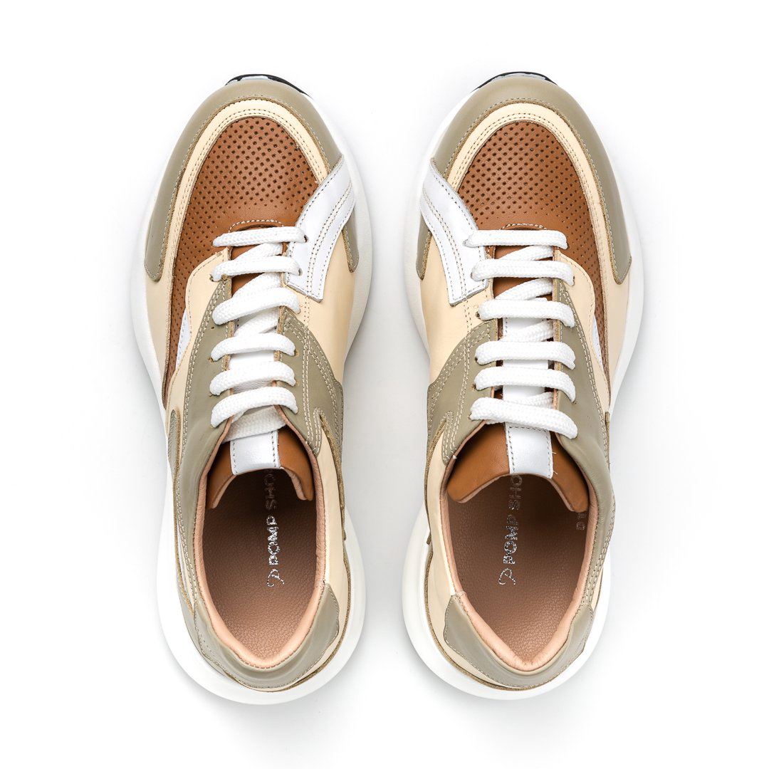 Кроссовки Pomp Shoes G-0130VISON beige 37 купить,NaN