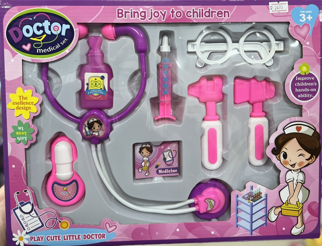 Набор доктора Bring joy to children 525-R розовый