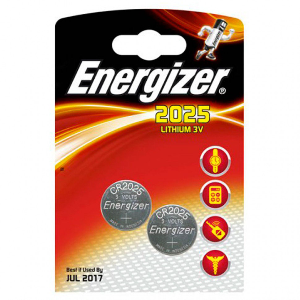 Элемент питания Energizer CR2025 2 шт купить,NaN