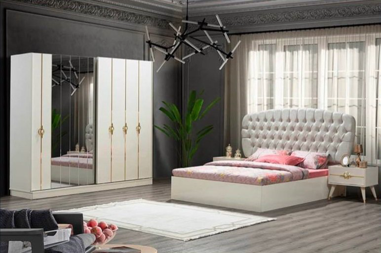 Спальный гарнитур Азия Бренд Calvin Premium белый купить,634200