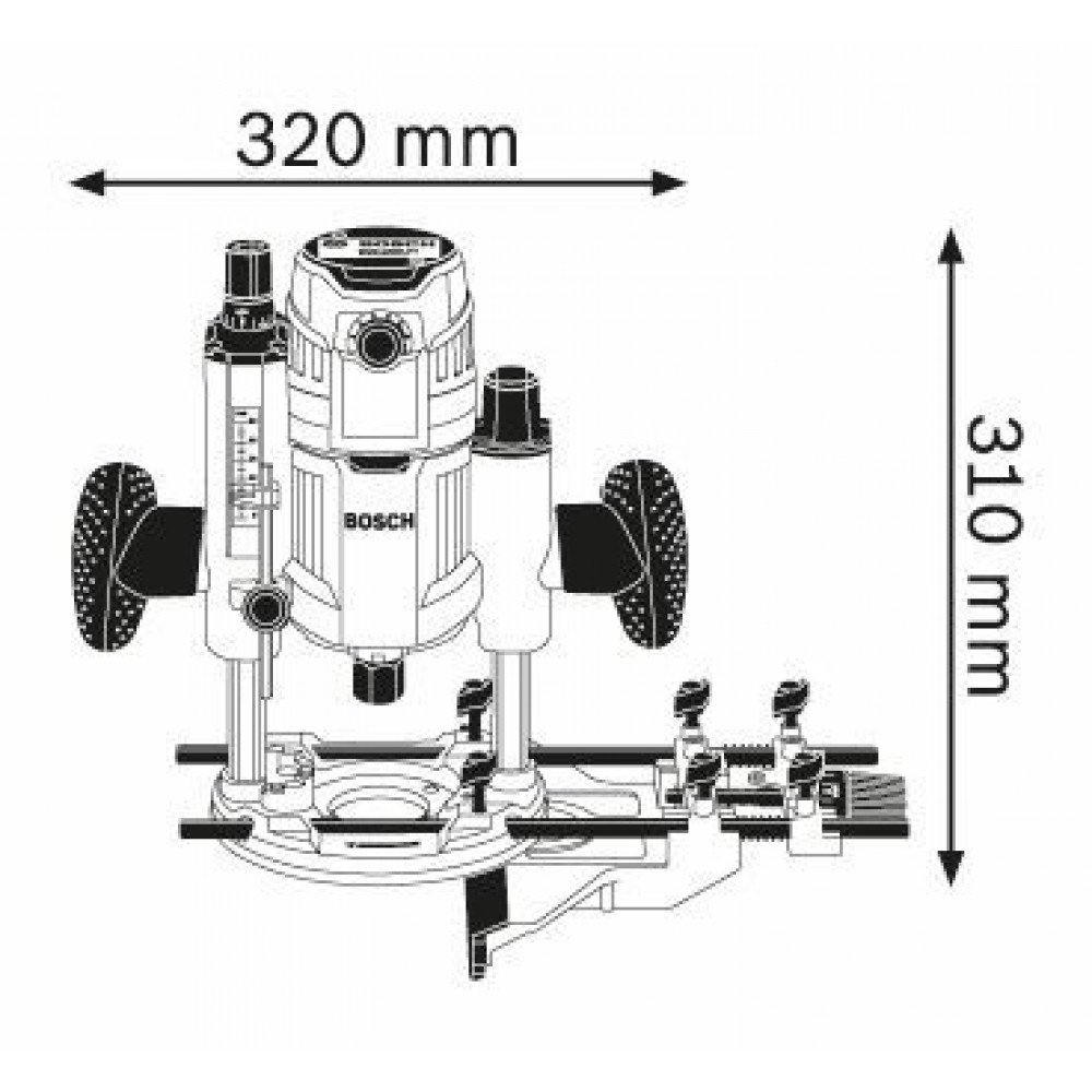 Фрезер Bosch GOF 1600 CE 0601624020 синий - ForteMarket Фрезер Bosch GOF 1600 CE 0601624020 синий купить,0