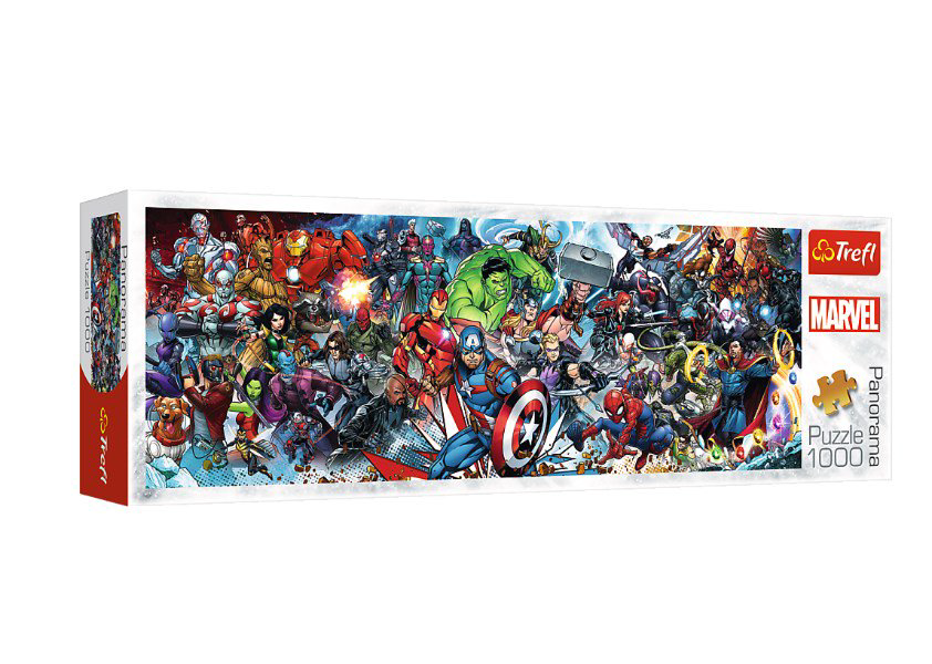 Пазлы Trefl Panorama  Вселенная Marvel 1000 деталей купить,NaN