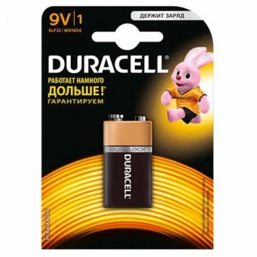 Батарейка Duracell 9Vx1 MN1604 1шт