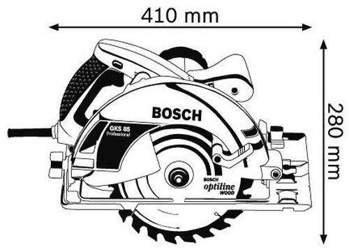 Пила циркулярная Bosch GKS 85 G 060157A900 синяя - ForteMarket Пила циркулярная Bosch GKS 85 G 060157A900 синяя купить,0