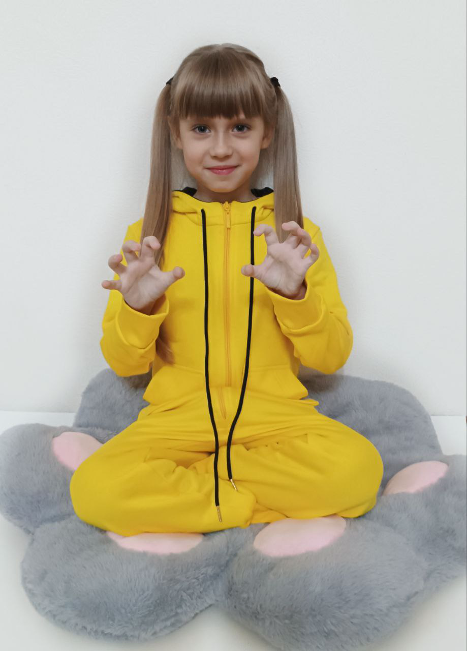 Комбинезон детский Cajin 345345 желтый 110 см