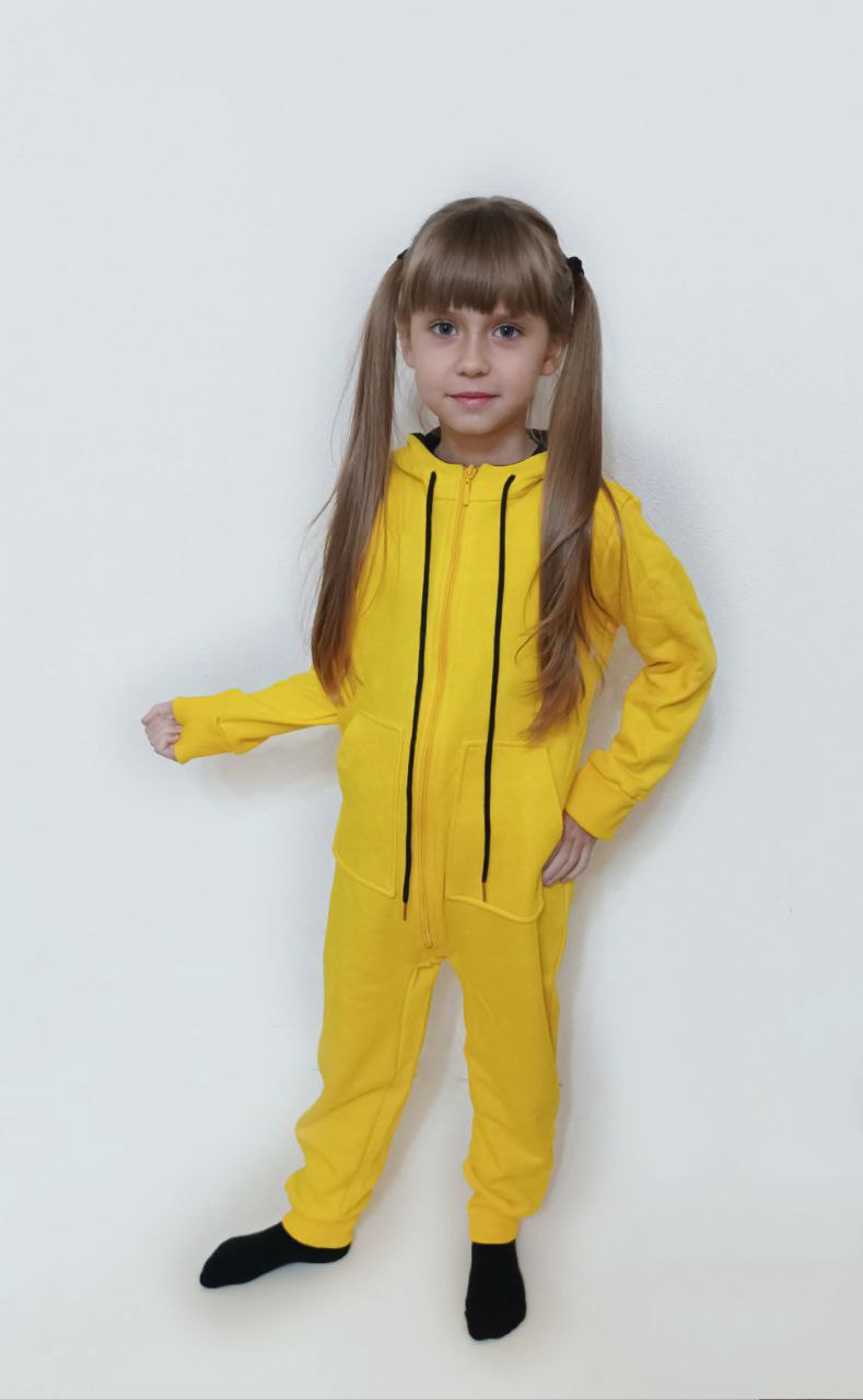 Комбинезон детский Cajin 345345 желтый 110 см