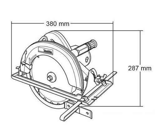 Пила дисковая Makita N5900B синяя
