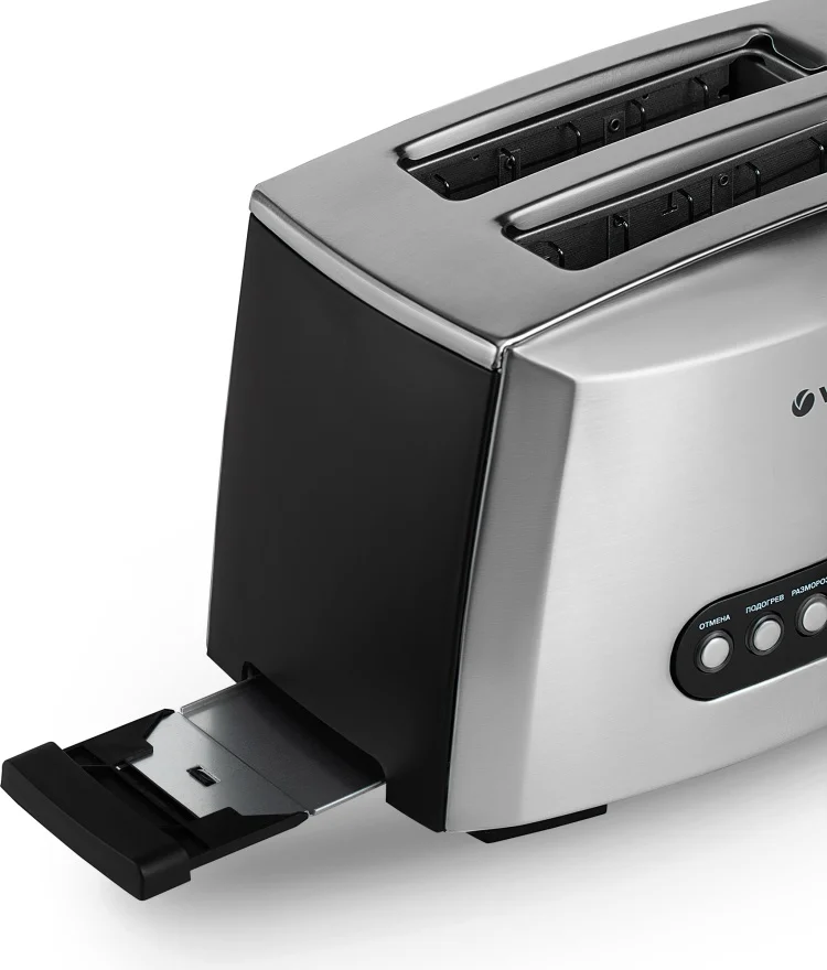 Тостер Vitek VT-7162 серебристый - ForteMarket Тостер Vitek VT-7162 серебристый купить,0