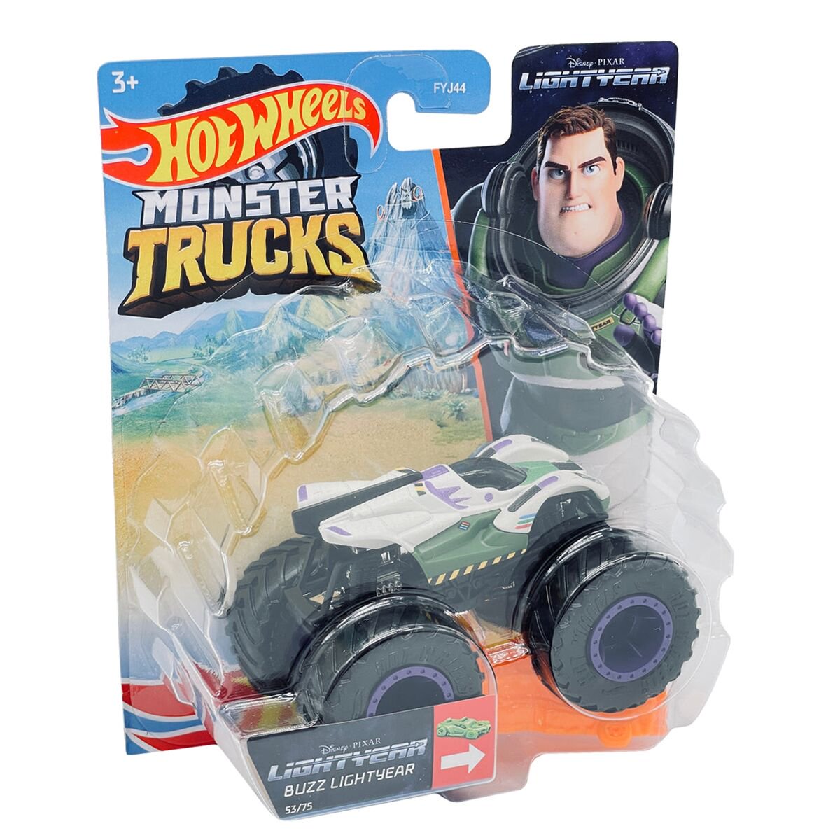 Машинка Hot Wheels Monster Trucks 1:64 Buzz Lightyear FYJ44/HGB56 купить,NaN