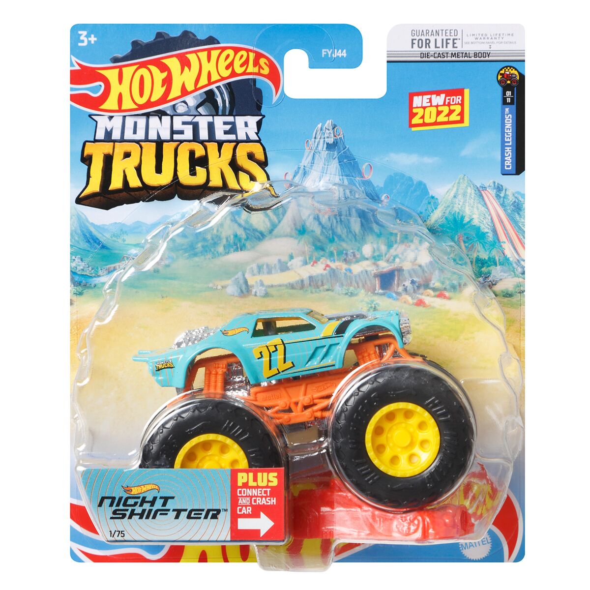 Машинка Hot Wheels Monster Trucks 1:64 Night Shifter FYJ44/HCN55 купить,NaN