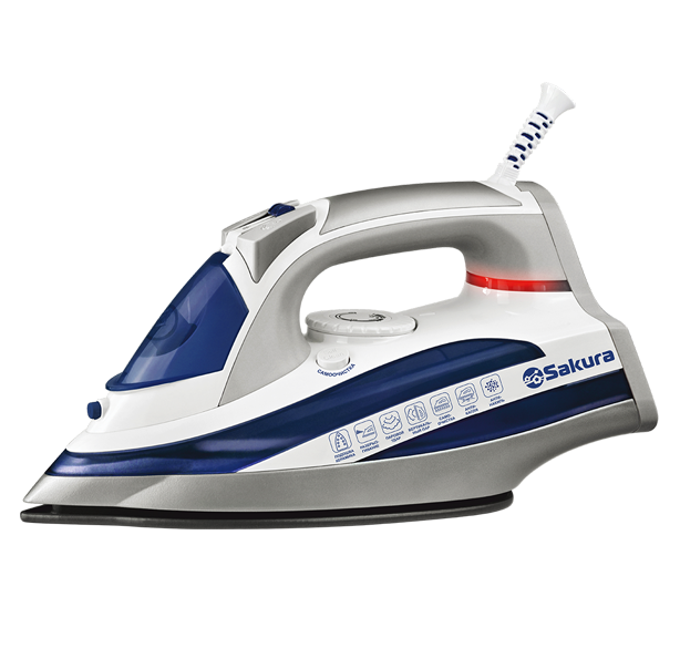 Утюг Sakura SA-3054CBL бело-синий купить,NaN