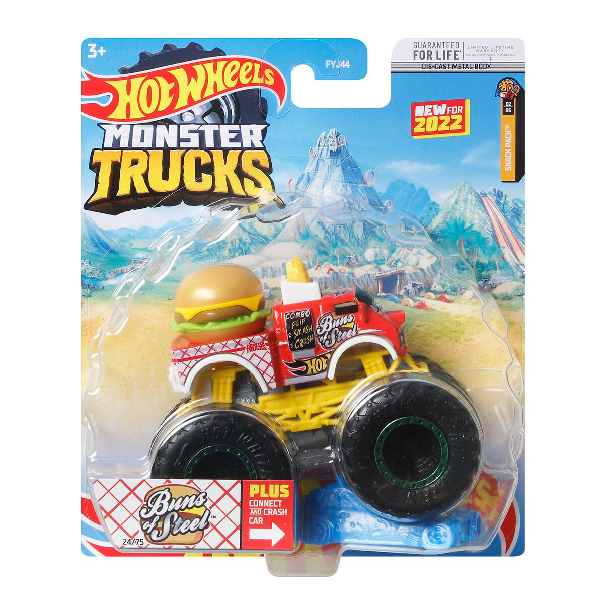 Машинка Hot Wheels Monster Trucks 1:64 Buns of Steel FYJ440/HCP36 купить,NaN