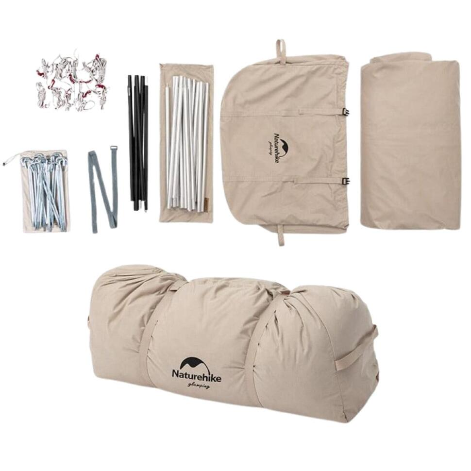 Палатка  Naturehike Extend 4.8 NH20ZP011 2-местная бежевая купить,NaN