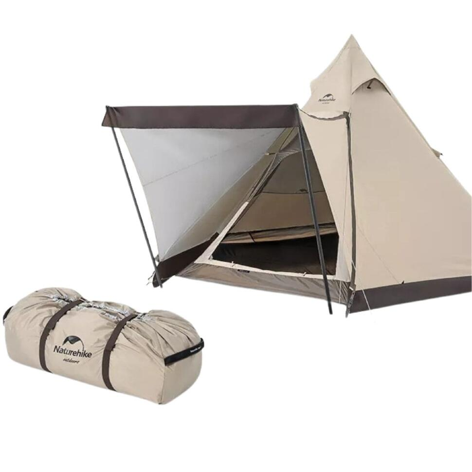 Палатка Naturehike NH20ZP013 4-местная бежевая купить,NaN