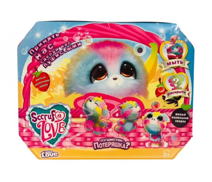 Мягкая игрушка Scruff-a-Luvs Пушистик потеряшка розово-голубая 33 см