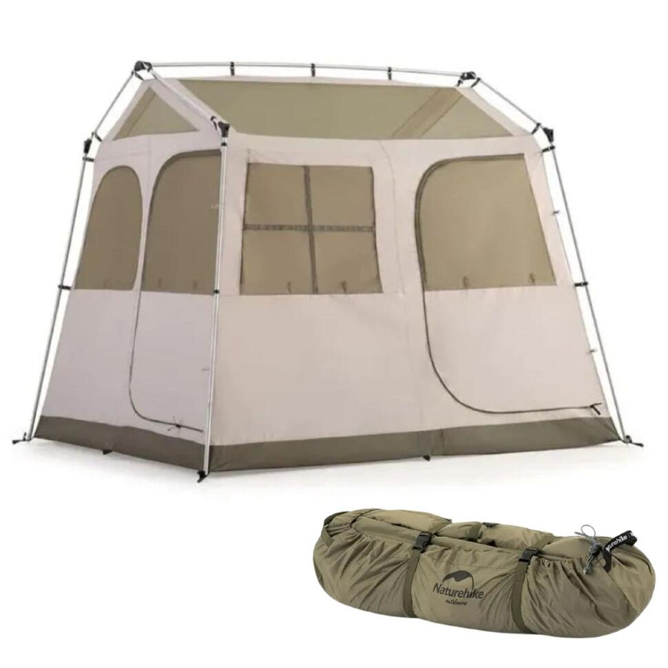 Палатка Naturehike Village 5.0 NH21ZP009 4-местная бежевая купить,NaN