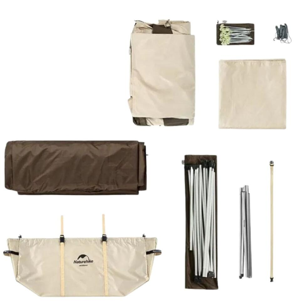 Палатка Naturehike Village 5.0 NH21ZP009 4-местная бежевая купить,NaN