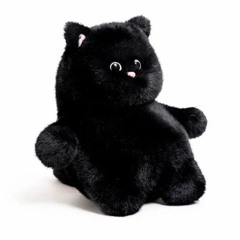 Мягкая игрушка Кот 35 см чёрная