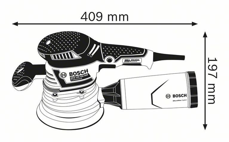 Шлифмашинка Bosch GEX 125-150 AVE купить,NaN