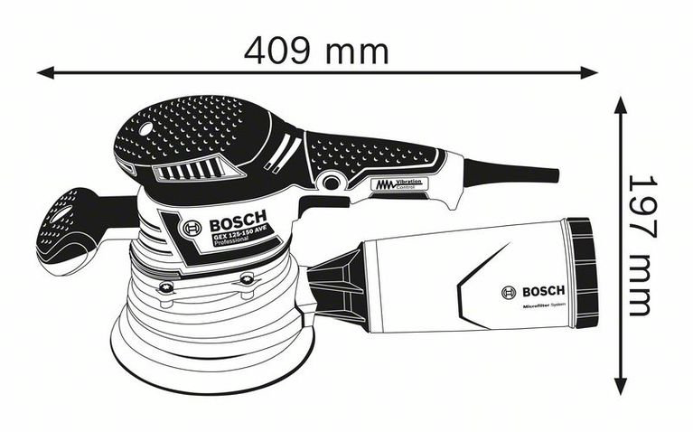 Шлифмашинка Bosch GEX 125-150 AVE купить,NaN