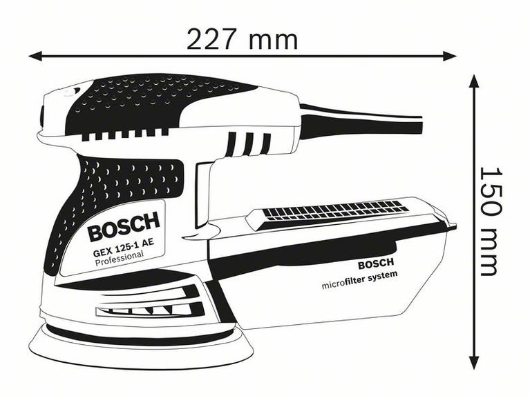 Шлифовальная машина Bosch GEX 125-1 AE - ForteMarket Шлифовальная машина Bosch GEX 125-1 AE купить,70950